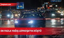 Lefkoşa’ya metrekarede 28 kilogram yağış düştü