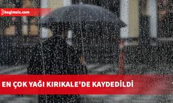 En çok yağış 0.4 kg ile Kırıkkale'de kaydedildi