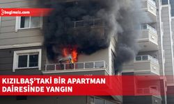 Lefkoşa'daki bir apartman dairesinde yangın çıktı