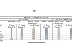 Narenciye İhracat Teşvik Destekleriyle ilgili düzenleme Resmi Gazetede yayımlandı