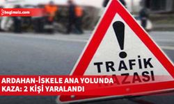 Yoldan çıkan araç takla atıp tavanı üzerinde durdu