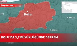 Bolu'da 3,7 büyüklüğünde deprem