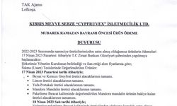 Narenciye üreticilerinin 2022-2023 sezonu ürünlerinin ödemeleri pazartesi yapılmaya başlanacak