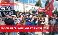 El-Sen, Kamu İhale (Değişiklik) Yasa Tasarısı’na karşı Meclis önünde eylem yapıyor