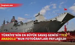 Türkiye MSB, Türkiye'nin en büyük savaş gemisi "TCG Anadolu"nun fotoğraflarını paylaştı