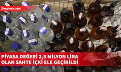 14 ton 445 litre alkollü içki sıvısı, 927 adet içki kiti ile suç nakliyesinde kullanılan araç tespit edildi