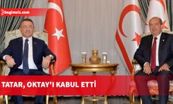 Cumhurbaşkanı Tatar, TC Cumhurbaşkanı Yardımcısı Oktay'ı kabul etti