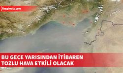 Tozlu havanın çarşamba gece yarısına kadar etkili olması bekleniyor