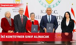 Milli Eğitim Bakanlığı ile KTEV arasında iki konteyner sınıf alımına ilişkin protokol imzalandı