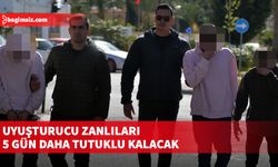 Uyuşturucu maddeyle yakalanan zanlılar A.D., A.A.Y.A. ve A.A.M., yeniden mahkemeye çıkarıldı