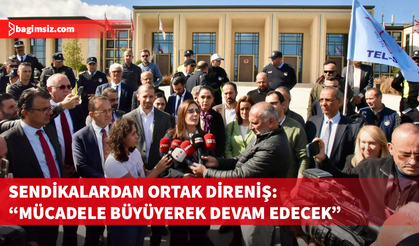 Fiber Optik Protokolü’ne karşı Meclis önünde sendikalar tepkilerini ortaya koydu