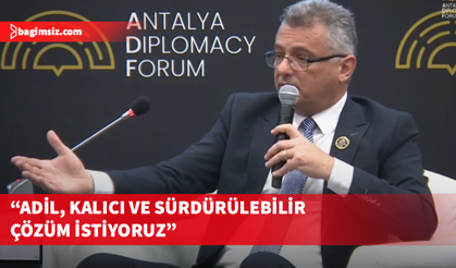 Erhürman, ADF Talks panelinde Kıbrıs sorununa ilişkin değerlendirmelerde bulundu