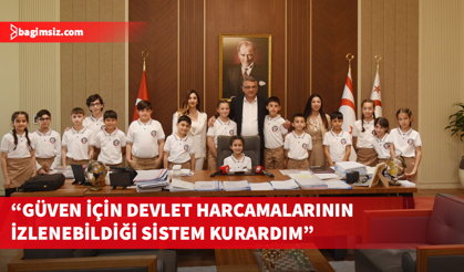 Cumhurbaşkanlığı koltuğuna oturan Masal Şevki