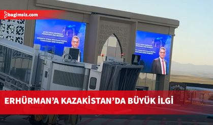 Cumhurbaşkanı Erhürman’ın fotoğrafı Türkistan Havalimanı’nda