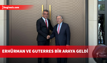 Erhürman ve Guterres Cumhurbaşkanlığı'nda bir araya geldi