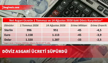 Döviz asgari ücreti süpürdü