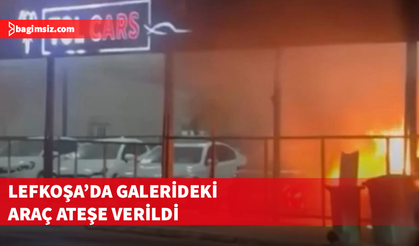 Lefkoşa’da oto galeri kundaklandı: İki kişi Ercan’da tutuklandı