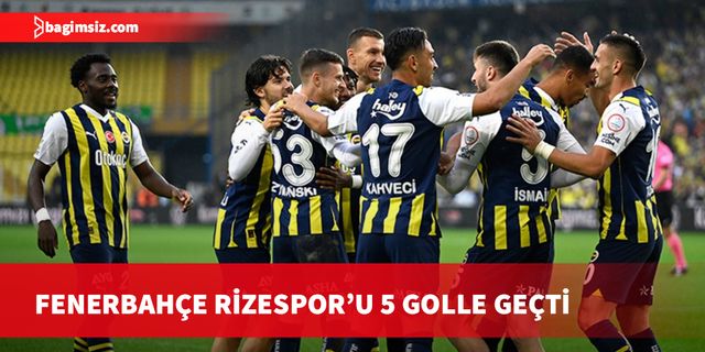 Türkiye Trendyol Süper Lig'in 7. haftasında Fenerbahçe evinde Çaykur Rizespor'u 5-0 mağlup etti