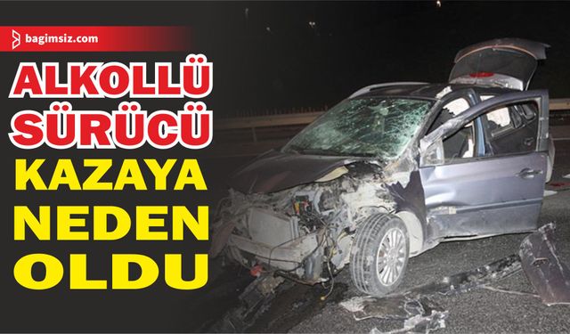 Lefkoşa'da alkollü sürücü kaza yaptı