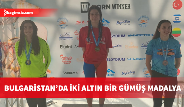 Kıbrıslı Türk yüzücüler Bulgaristan’da iki altın bir gümüş madalya kazandı