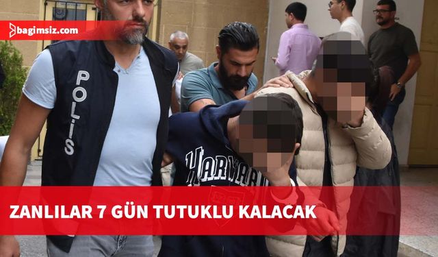 Girne’de düzenlenen Zehir Torbası Operasyonu’nda tutuklanan 2 zanlı mahkemeye çıkarıldı
