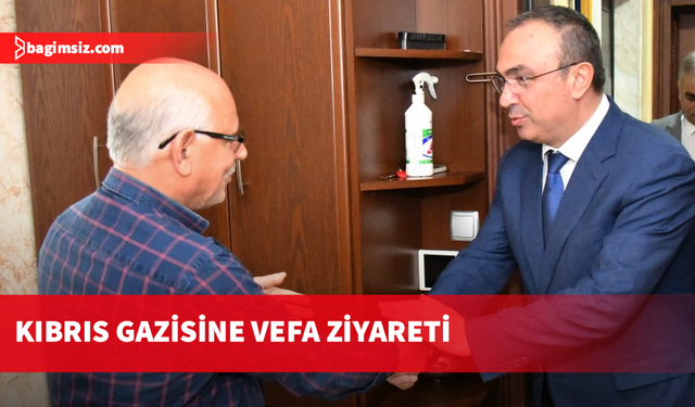 Tekirdağ Valisi Soytürk, Kıbrıs Gazisi Aktaş’ı evinde ziyaret etti