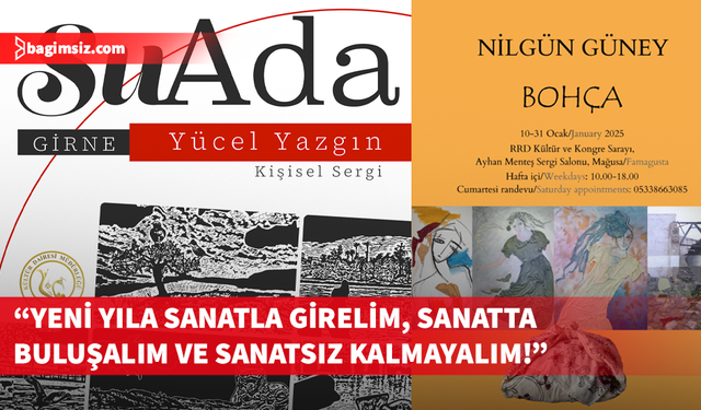 Yücel Yazgın ve Nilgün Güney’in sergileri, Girne ve Gazimağusa’da sanatseverlerle buluşacak