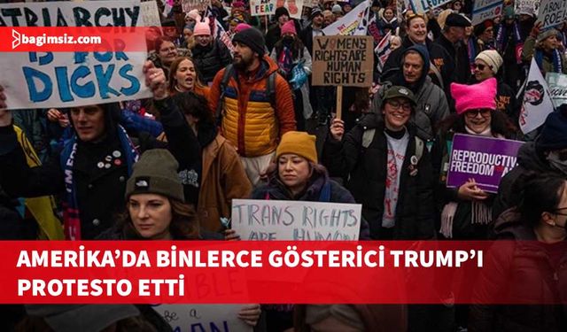 Washington'da toplanan binlerce gösterici Trump'ın başkanlığını protesto etti