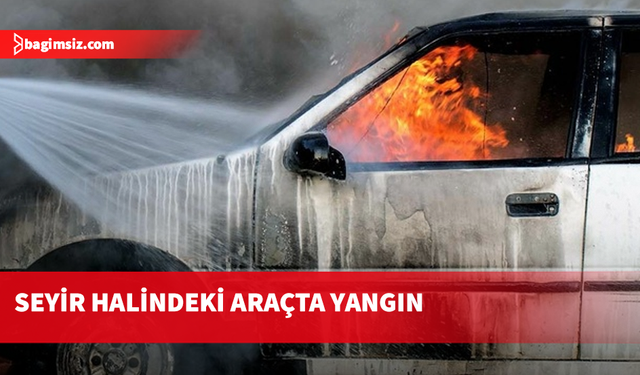 Gazimağusa’da araç yangını