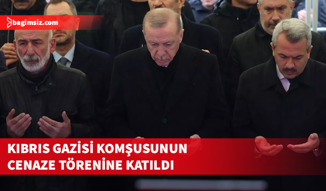 Erdoğan, Kıbrıs Gazisi komşusunun cenazesine katıldı