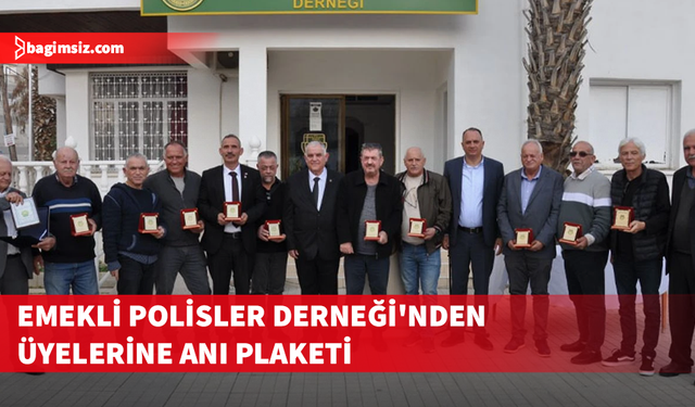 KKTC Emekli Polisler Derneği (EMPOLDER), bazı üyelerine anı plaketi takdim etti