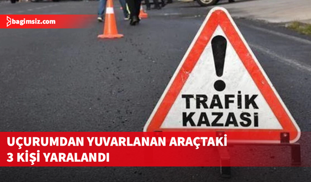 Dikmen-Boğazköy Anayolu'nda uçurumdan yuvarlanan araçta 3 kişi yaralandı!