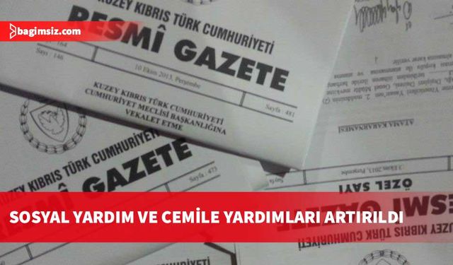 Sosyal yardım ve cemile yardımlarına yüzde 11.12 oranında artış yapıldı