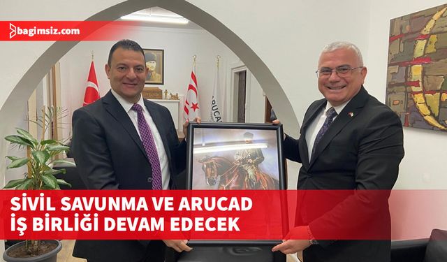 ARUCAD Rektörü Prof. Dr. Vehbi ve Sivil Savunma Teşkilat Başkanı Karaca görüştü