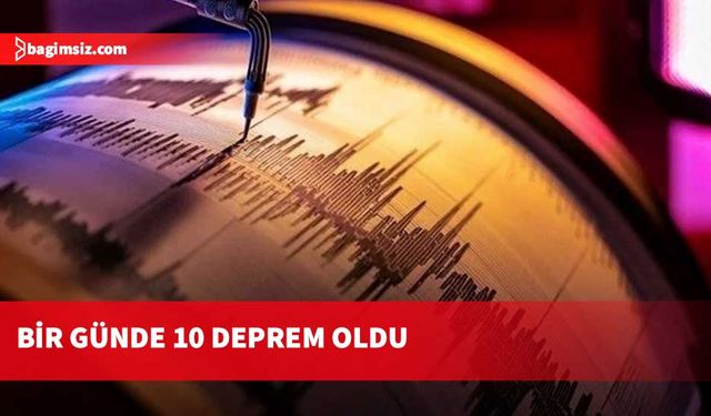 Ege Denizi’nde art arda 10 deprem meydana geldi