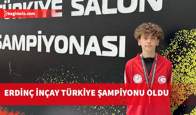 Erdinç İnçay, U16 Türkiye Salon Şampiyonası'nda Türkiye Şampiyonu oldu