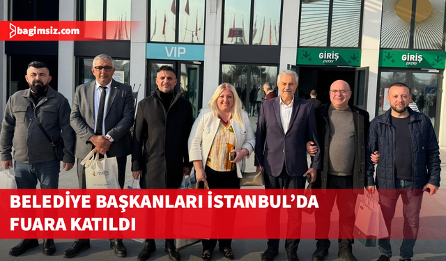 Kıbrıs Türk Belediyeler Birliği heyeti istanbul'da fuara katıldı