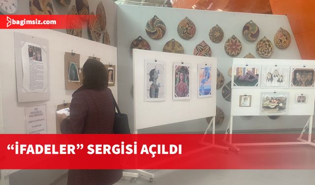 Diren Sanıvar’ın “İfadeler” sergisi Ercan Havalimanı’nda açıldı