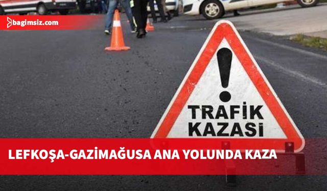 Lefkoşa-Gazimağusa ana yolunda kaza… Bir tutuklu, bir kişiye de yasal işlem