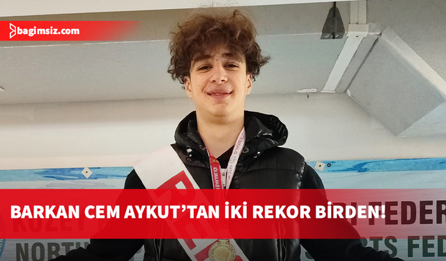 Başarılı yüzücü Barkan Cem Aykut Türkiye’den iki rekorla döndü