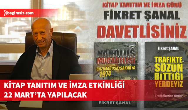 Fikret Şanal’ın iki kitabı için tanıtım ve imza etkinliği yapılacak