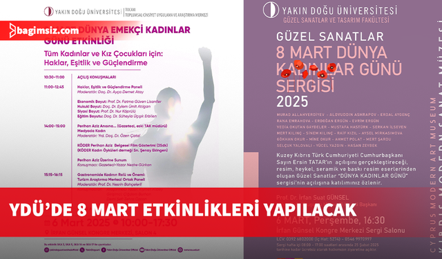 8 Mart Dünya Emekçi Kadınlar Günü dolayısıyla YDÜ'de etkinlikler düzenlenecek