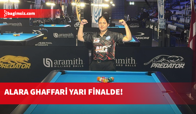 Şampiyon Bilardocu Alara Ghaffari Estonya'da yarı finalde!