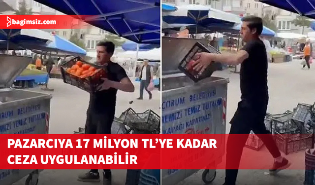 Türkiye’de belediye başkanına sinirlenen pazarcı domatesleri çöpe attı…