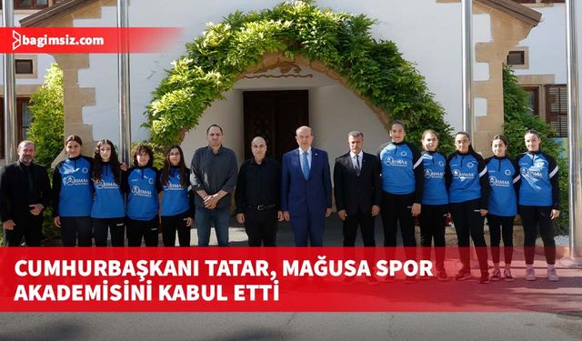 Cumhurbaşkanı Tatar, Mağusa Spor Akademisini kabul etti