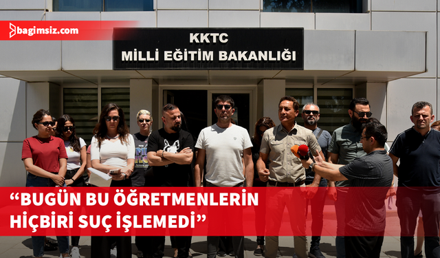 KTOEÖS, Bekirpaşa Lisesi'ndeki sınavlarla ilgili Bakanlık önünde açıklama yaptı...