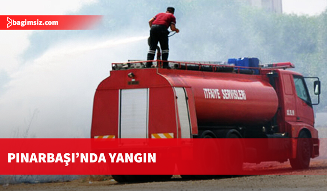 Pınarbaşı'nda 6 dönüm arazi yandı