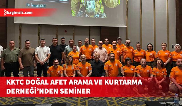 KKTC Doğal Afet Arama ve Kurtarma Derneği mental dayanıklılık semineri yaptıı