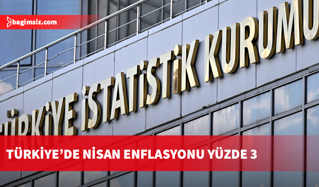 TÜİK Nisan Enflasyonu açıklandı: Aylık %3, yıllık %37,86