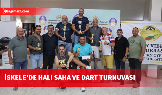 53’üncü İskele Festivali kapsamında dart turnuvası ve minikler için halı saha turnuvası düzenlendi
